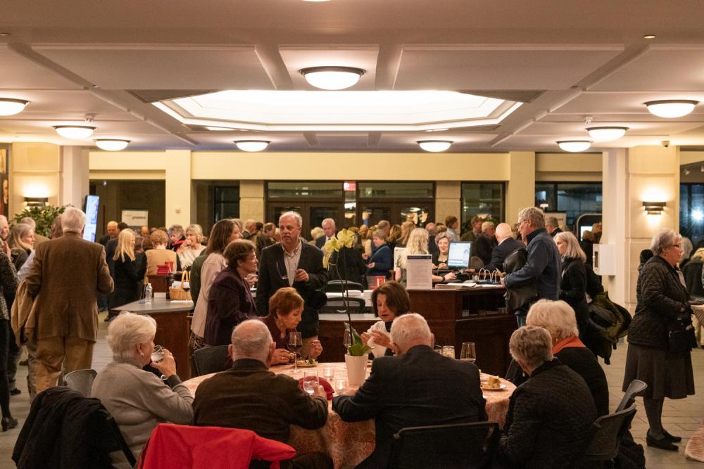 Attendees enjoy the reception at the Virginia Museum of History & Culture while discussing the Health in History panel.