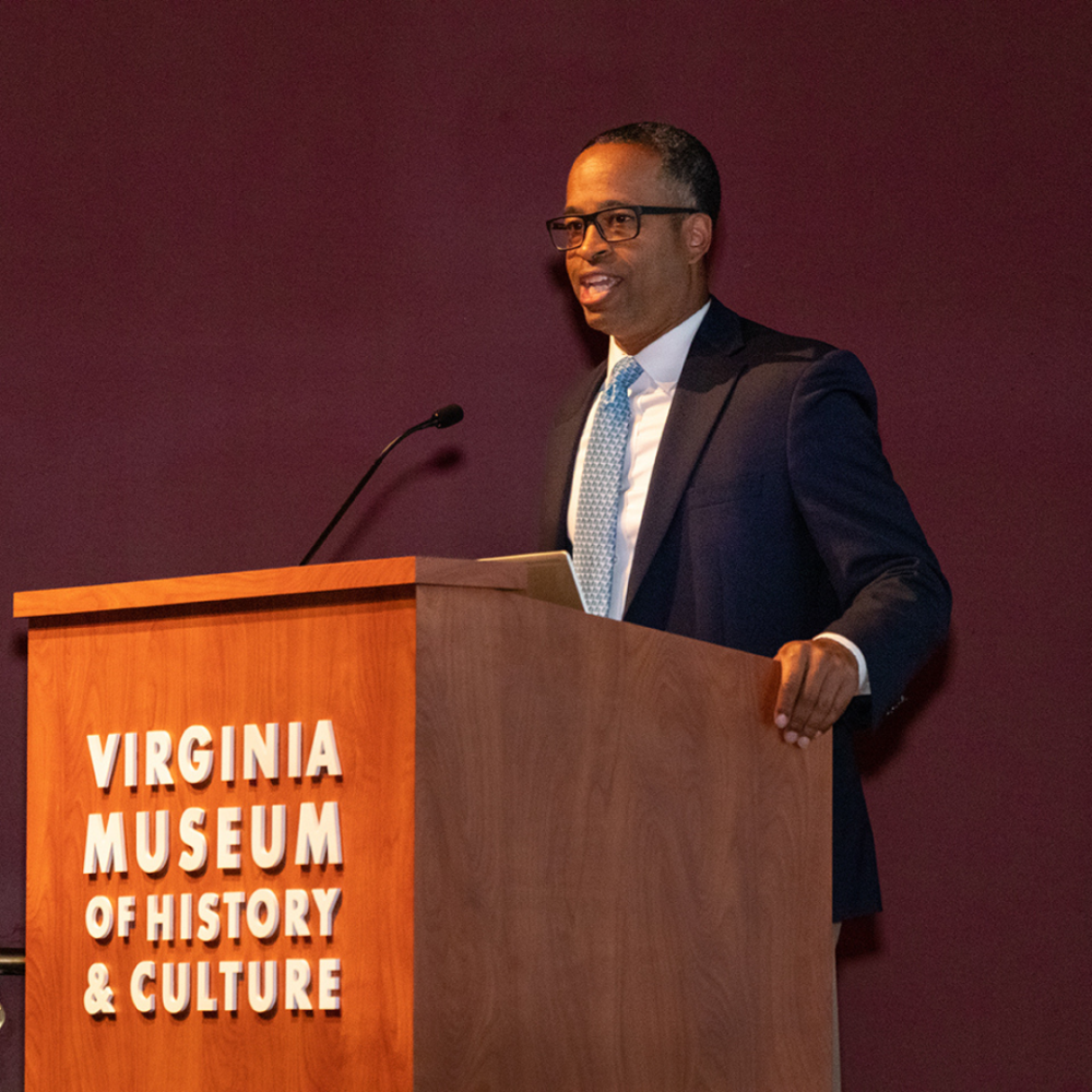 Darius Johnson speaking at Health in History event