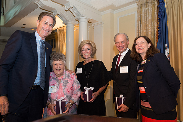 Harry Thalhimer with Kathy Bobbitt, Gail Johnson, Lee Krumbein and Margaret Ann Bollmeir.