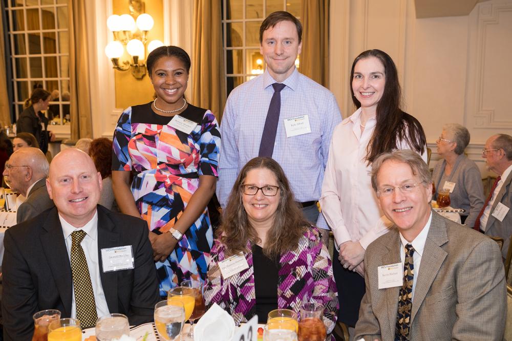 Students and donors at the scholarship brunch.