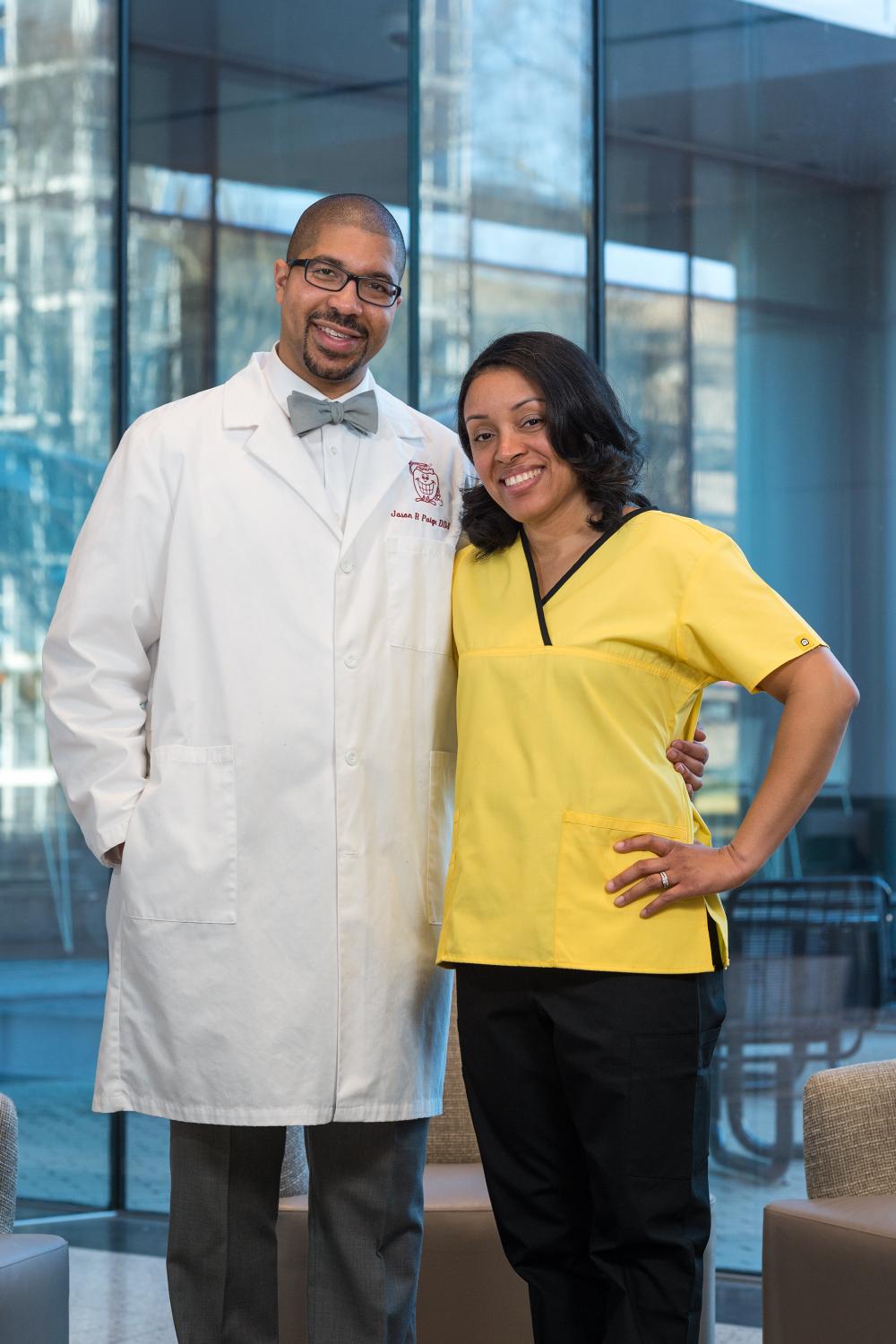 Jason and Jamelle Paige have made gifts to both the School of Dentistry and the College of Health Professions