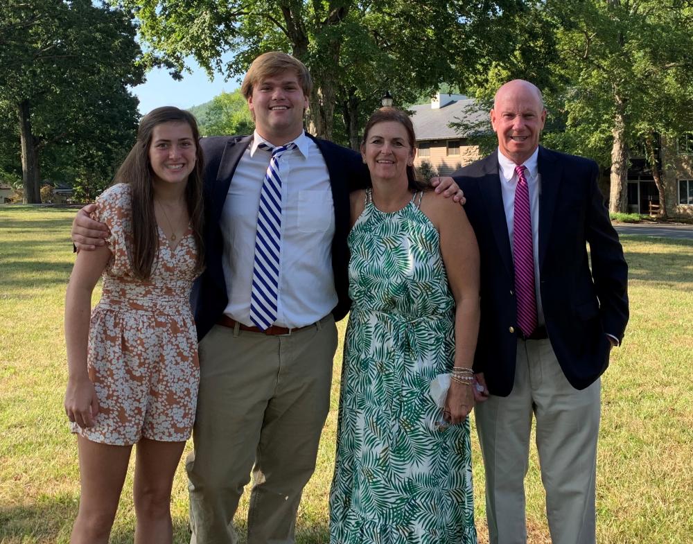 Sara Anderson (middle-right) with her family, (L to R) Alder Dickey, Jack Dickey and Pat Anderson.