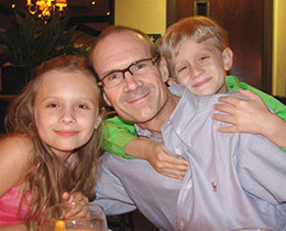 James Popp with children
