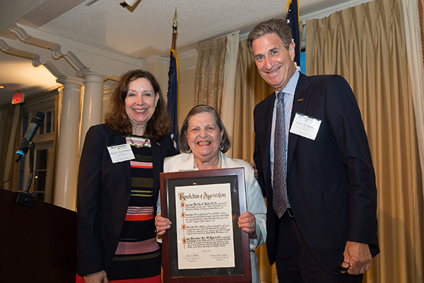 Bertha Rolfe with Margaret Ann Bollmeir and Harry Thalhimer