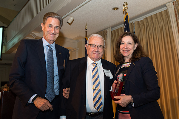 Kenneth Wright with Margaret Ann Bollmeir and Harry Thalhimer