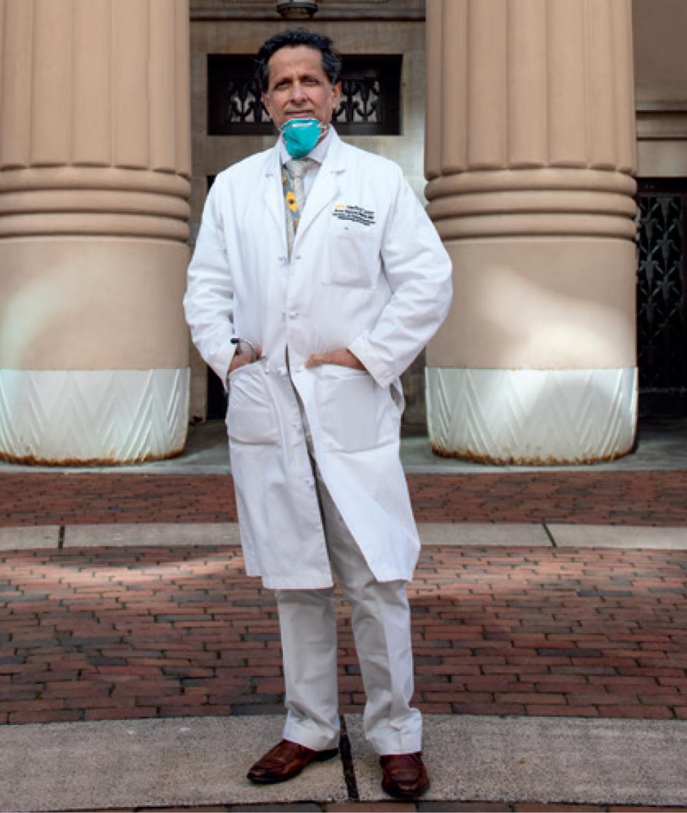 Arun Sanyal, M.D., a liver specialist and gastroenterologist at VCU Health, played an instrumental role in bringing clinical trials for the antiviral drug remdesivir to VCU Health. Since then, the drug has become a standard of care for COVID-19 patients. Photo: Allen Jones, VCU University Marketing