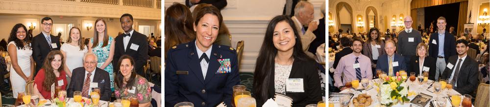 Scholarship recipients from the MCV Campus  visit with the donors and families who made their awards possible at the 2018 Endowed Scholarship Brunch.