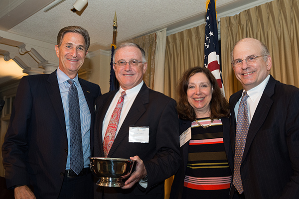 John Duval with Margaret Ann Bollmeir, Harry Thalhimer and Jerry Strauss