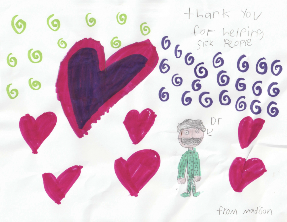 Thank-You Artwork from Local Children