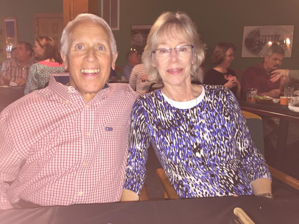 Bob and Margaret Hershberger pose for a photo as things in their lives get back to normal after Bob's cardiac arrest.