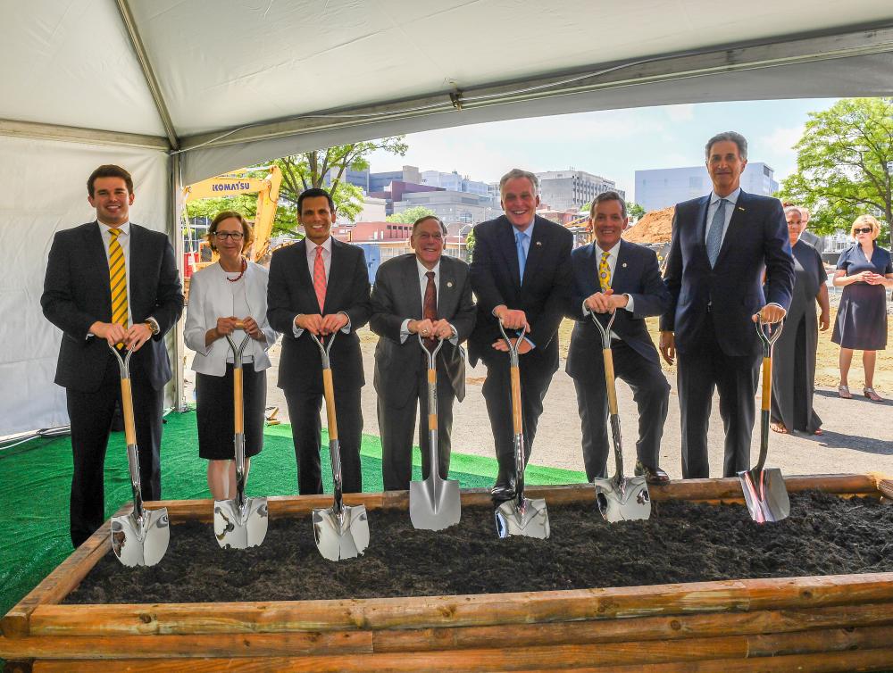 New School of Allied Health Professions building groundbreaking