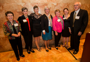 Nursing school faculty and donors