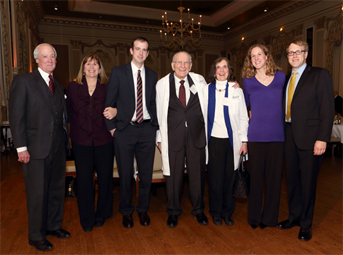 Mr. Stanley F. Pauley and Mrs. Dorothy A. Pauley pose with their family at the 2013 Pauley Heart Center Consortium.