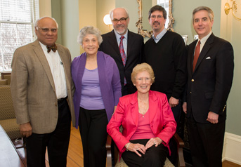 Donor Judy Secor with MCVF supporters