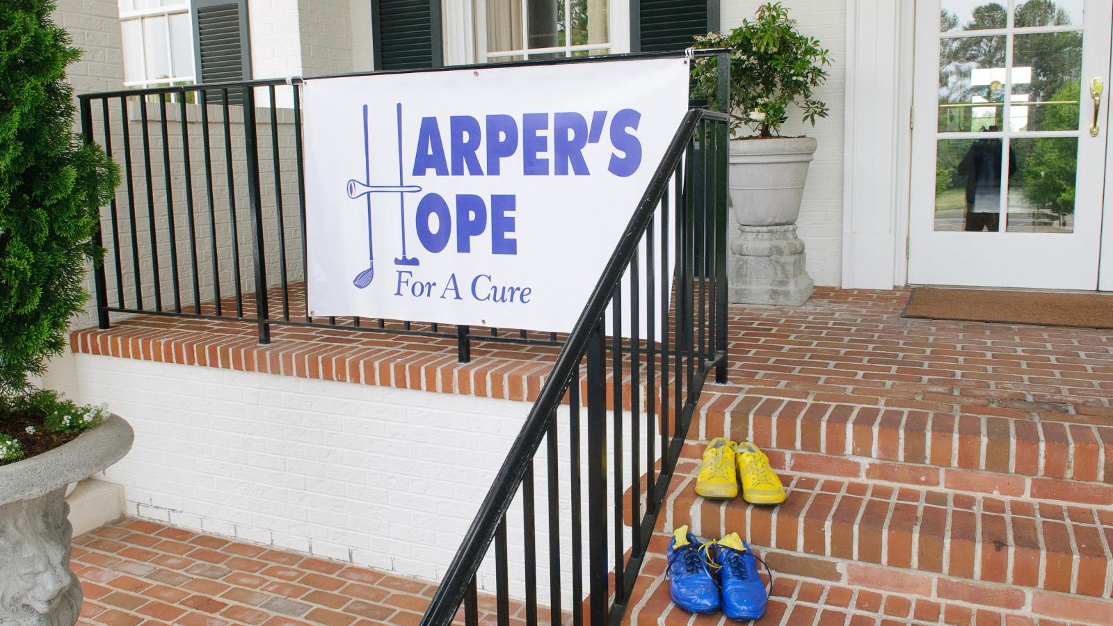 Harper's Hope golf tournament banner