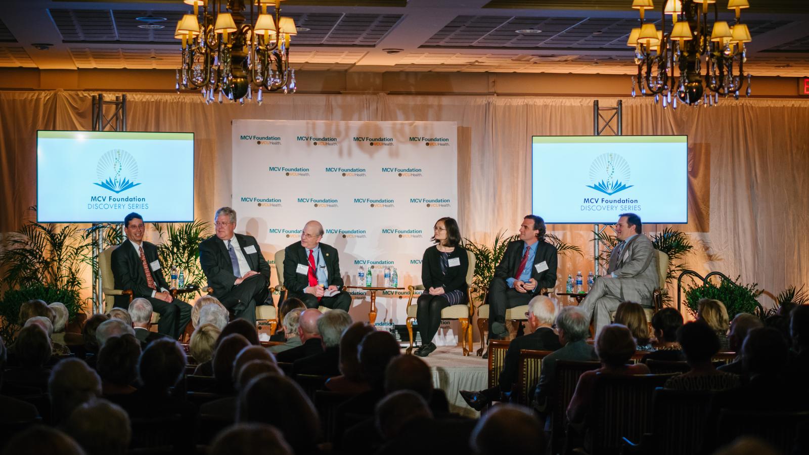 Discovery Series panel on stage photot