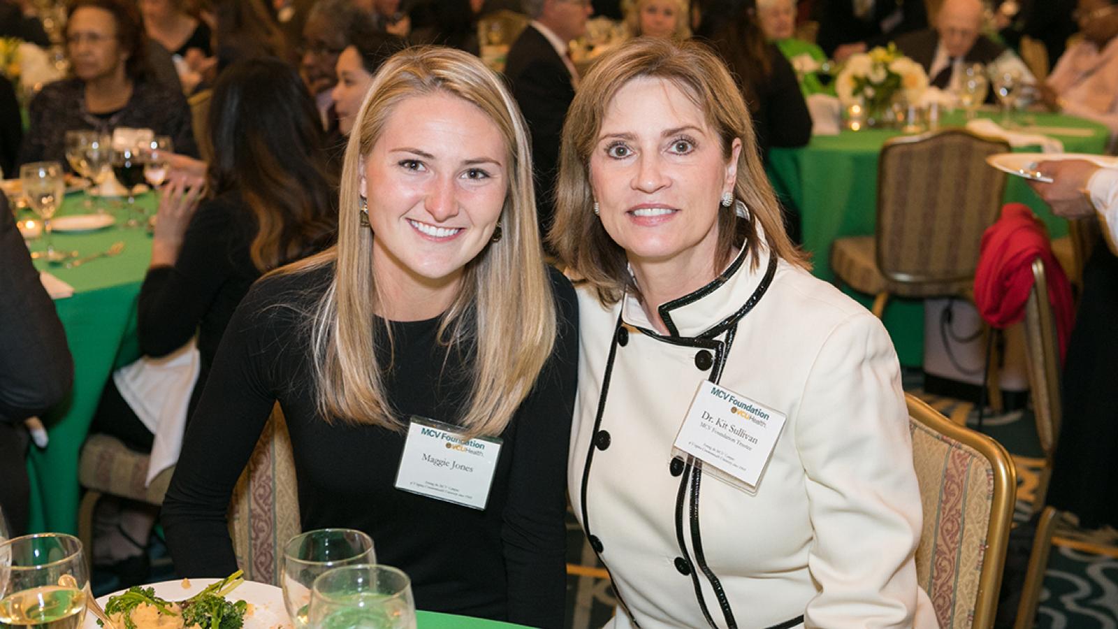 A student with her benefactor