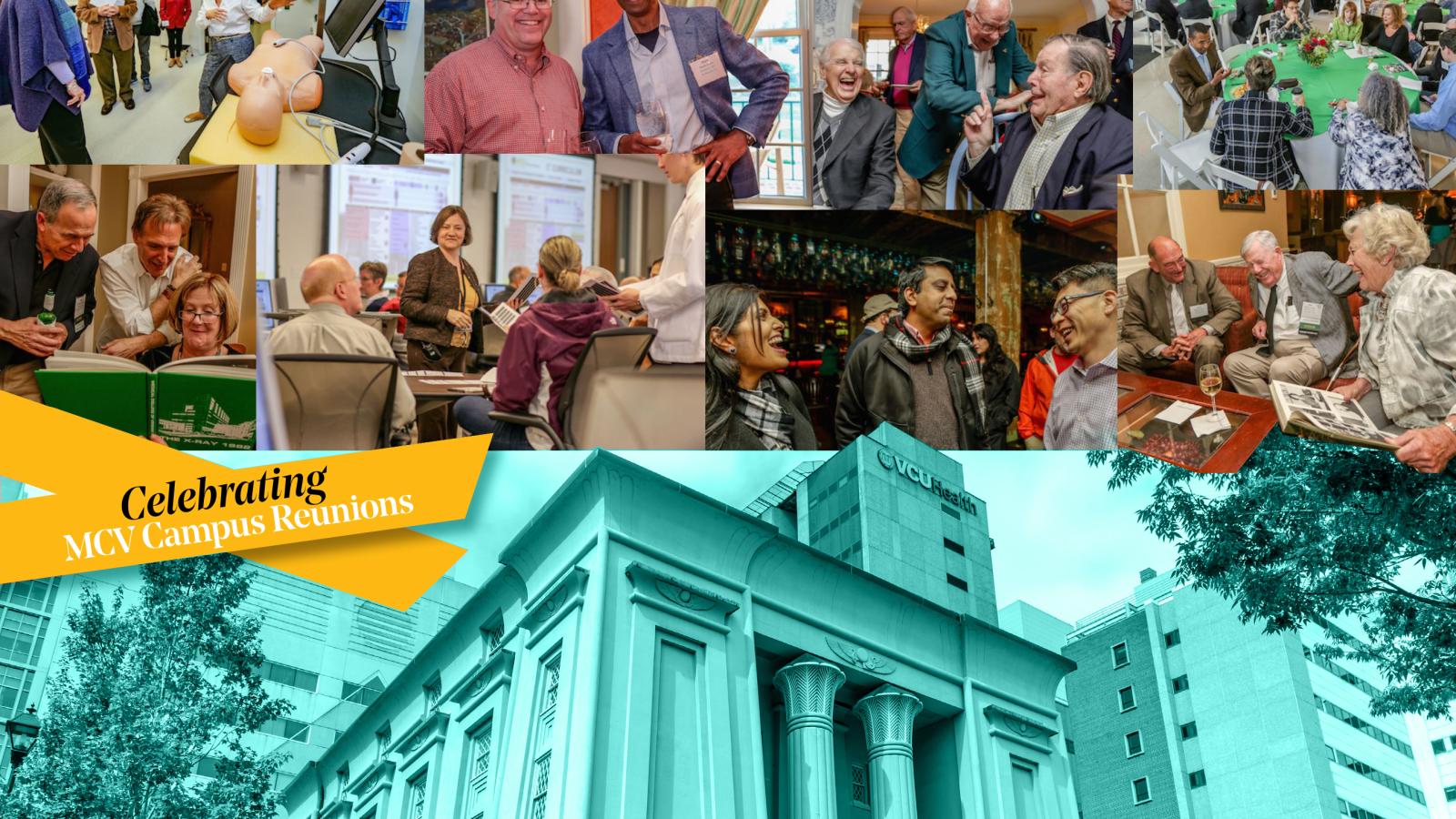 Egyptian Building and past reunion photos