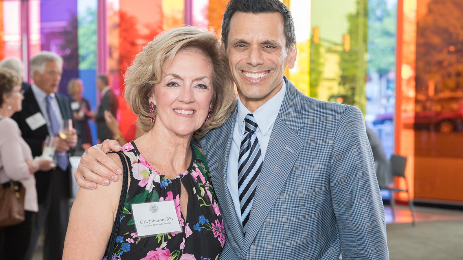 Michael Rao, Ph.D., and Gail Johnson