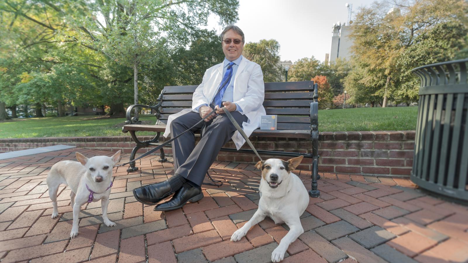 Richard T. Marconi, Ph.D., professor at VCU School of Medicine’s Department of Microbiology and Immunology, has developed a Lyme disease vaccine for canines, a diagnostic test for humans, and is on his way to a vaccine for humans. The Centers for Disease Control estimates there are 300,000 people diagnosed with Lyme disease in the U.S. each year, but many experts posit the number of new infections is much higher, possibly double. Photo: Karl Steinbrenner