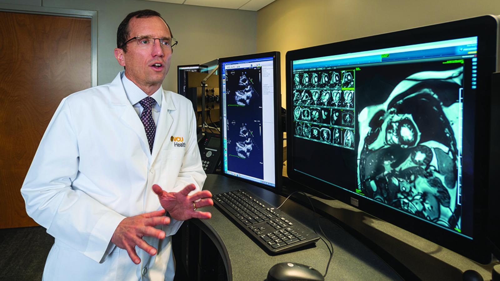 Dr. Hundley discusses the advanced imaging capabilities of the MRI system in the Pauley Heart Center Imaging Clinic, which was mad possible by the Pauley Family Foundation.