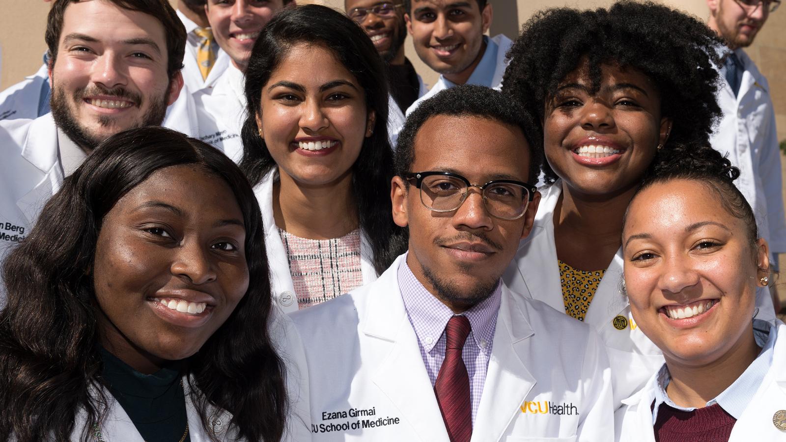 Medical students at their White Coat Ceremony