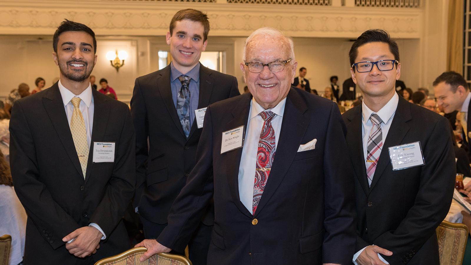 Mr. Wright and Scholarship Recipients