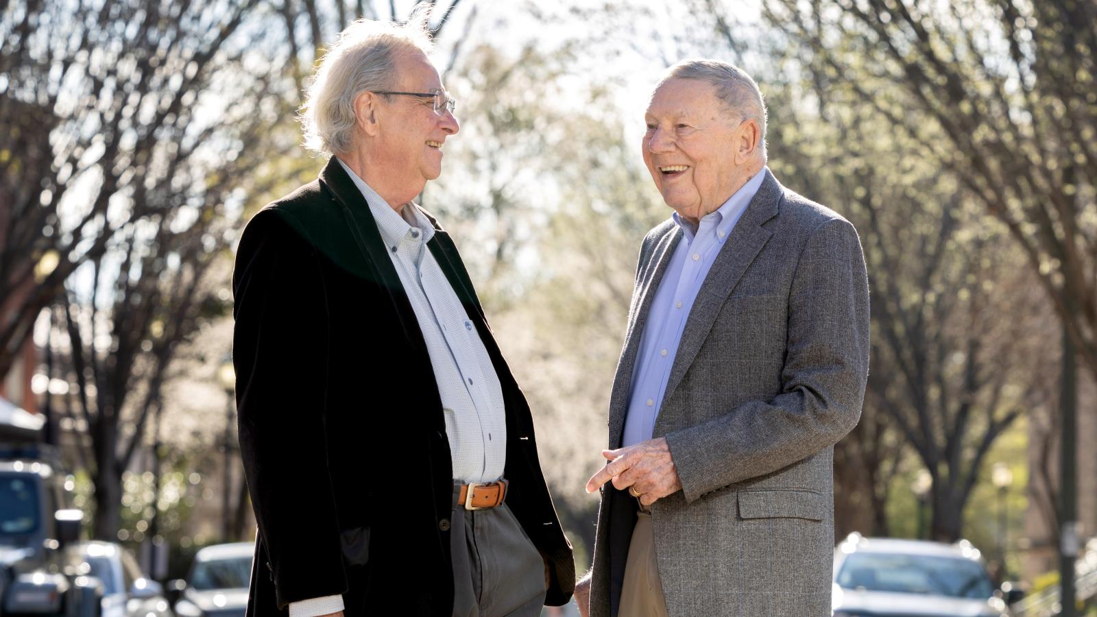 Charles O’Keeffe (right) with Robert Balster, Ph.D.